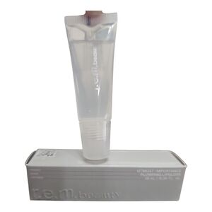r.e.m. Beauty Utmost Importance Plumping Lipgloss Not Sticky-Clear‎ New